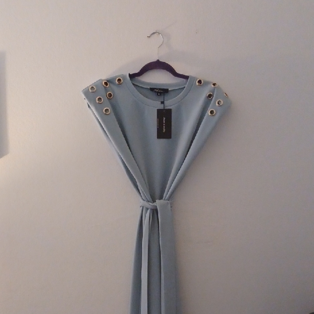 Elegant Blue Maxi Dress